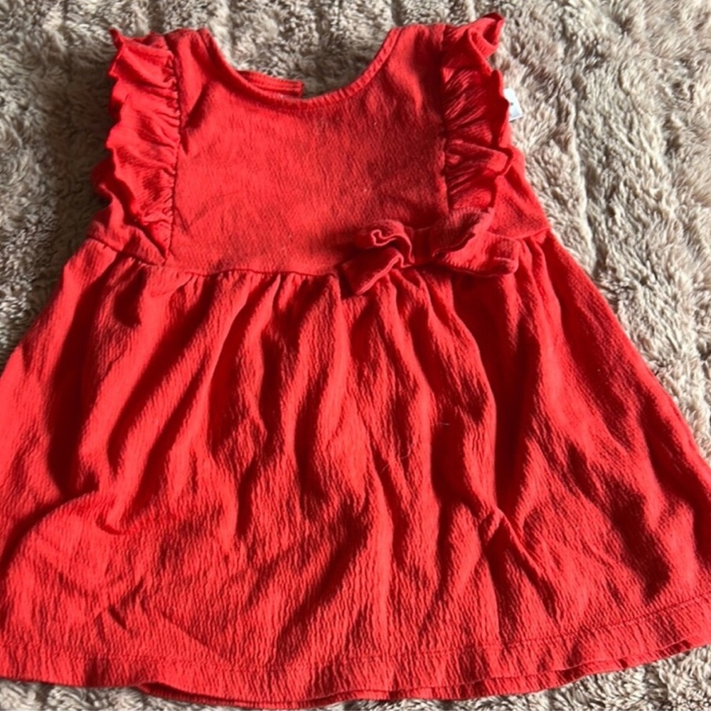 Carter's Bright Red Ruffle Dress